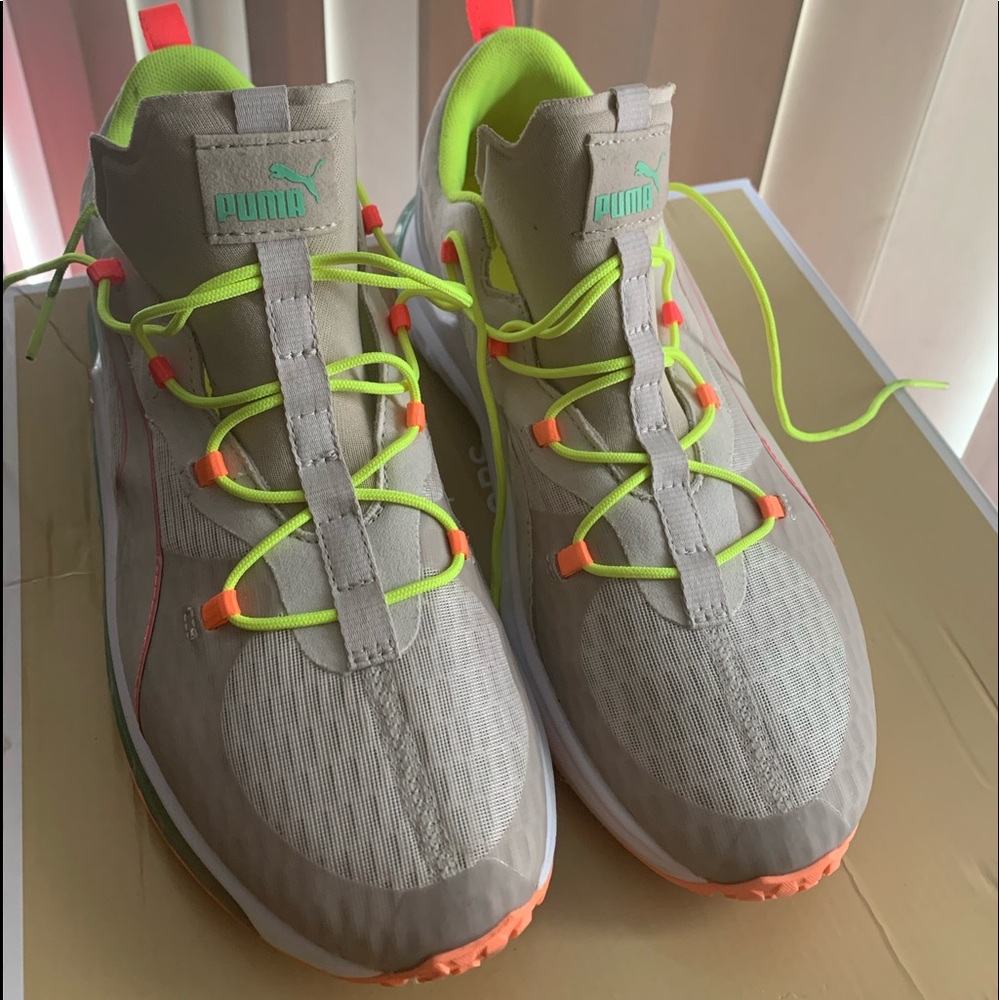 Multicolored puma sneakers